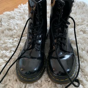 Patent leather doc martens